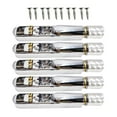 thumbnail image 2 of Xuanheng Headless Electric Guitar Bridge & Tailpiece Set Single Saddle Metal Spare Parts Guitar Parts Guitars Modification Accessories silver 5strings, 2 of 8