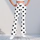 thumbnail image 1 of Pantalones largos con estampado para niñas, forrados de vellón para mayor calidez, pantalones largos casuales, leggings ligeramente acampanados, traje para niñas de 5 a 16 años., 1 of 6