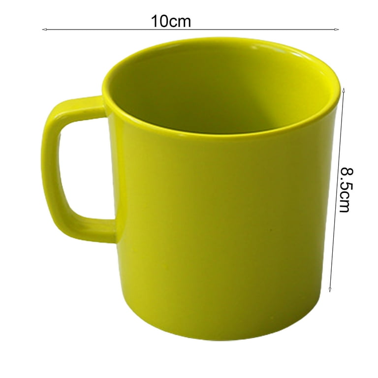 US$ 16.99 - Plastic Mug Set 8 Pieces, Unbreakable And Reusable Light Weight  Travel Coffee Mugs Espresso Cups Easy to Carry and Clean BPA Free -  m.