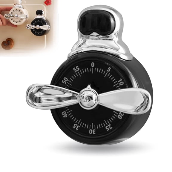 LGHDIWN Manual Wind-Up Mechanical Kitchen Timer - Extra Loud Alarm for Baking, Cooking, Classroom and Home Use - Battery-Free Oven Timer for Adults, Teachers and Chefs