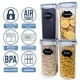 thumbnail image 4 of Set de 12 Recipientes de Almacenamiento Plástico Transparente Lutema con Tapas Hermeticas Libres de BPA Tapa Negra, 4 of 6