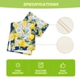 thumbnail image 5 of Sm:)e Floral Lemon Summer Table Runner 13 x 72 Inch, Blue Tiles Summer Holiday Tasty Fruit Healthy Fruit Watercolor Rustic Botanic Table Cover, 5 of 6