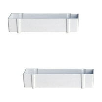 2 Count White Window Box Planter Succulent Flower Pot Waterproof Balcony