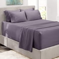 thumbnail image 1 of Juego de sábanas Hearth & Harbor Luxury Soft Cal King, color gris violáceo, 1 of 8