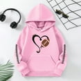 thumbnail image 2 of kpoplk Girls Hoodies Cute Graphic Printed Long Sleeve Pullover Sweatshirts Preppy Clothes 4-5 Years,Pink, 2 of 4
