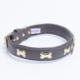 thumbnail image 1 of Os ROTTERDAM en Cuir pour Collier de Chien à une Rangée d'Os, 1 of 3