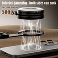 thumbnail image 5 of Magnetic Phone Tripod Stand for iPhone, Thin Pocket Cell Phone Stand with Strong Magnet, Aluminum Alloy Mini Tripod for Video Recording, Selfie, Vlog, Hands-Free Viewing, 5 of 10