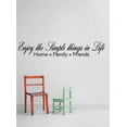 thumbnail image 1 of Wall Design Pieces Enjoy The Simple Things In Life Home Family Friends Inspirational Life Quote 20x26, 1 of 1