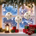 thumbnail image 5 of Cotton Christmas Balls ,2.2 Inch Snowflake Ball Ornaments for Christmas Tree, Hanging Decorative Ball Ornaments for Xmas Scene Decoration, 5 of 6