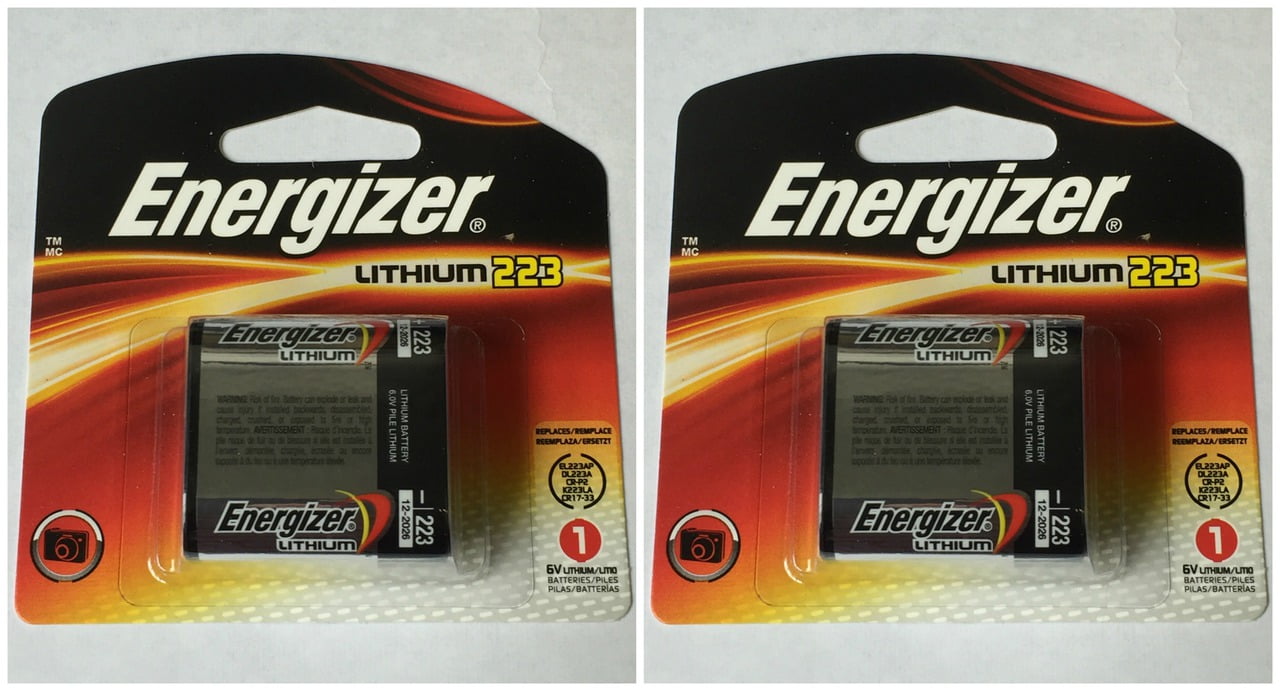 tumor Verbinding Zinloos Energizer 223 6V Lithium Photo Battery CRP2 CR17-33 - 2 Pack + 30% Off! -  Walmart.com