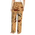 thumbnail image 3 of Junzan Brown Mushrooms Women'S Pajama Pants Drawstring Comfy Sleep Bottoms With Pockets, 3 of 9