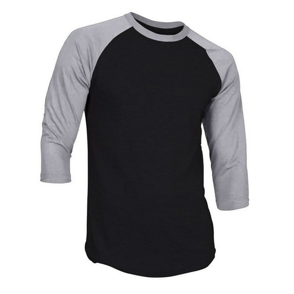 Dream USA Men's Casual 3/4 Sleeve Baseball Tshirt Raglan Jersey Shirt