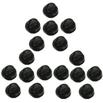 HOOWIFFY 50 Pcs Black Rubber Back Pin Clasps for Brooches, Tie Tacks, Badge Holders, and Secure Fasteners