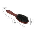 thumbnail image 4 of ODOMY Wooden Boar Soft Natural Bristles 8.66" Oval Hair Brush, Detangling, Anti-Static Technology, Brown, 4 of 9