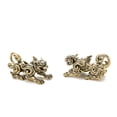 thumbnail image 4 of Miniature Brass Kylin Sculpture Traditional Chinese Ancient God Creature Figurine Home Office Gift Decoration, 4 of 8