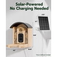 thumbnail image 2 of Comedero inteligente para pájaros VISIOGEAR con cámara y panel solar, 2 of 8