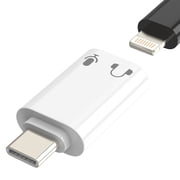 Lightning Female to USB C Male Headphone Adapter for IPhone 17 16 15 Audio Lighting Microphone Type C Converter Earphone Adaptor Cable Mic Earbuds for IPad Adaptador Compatible for Samsung