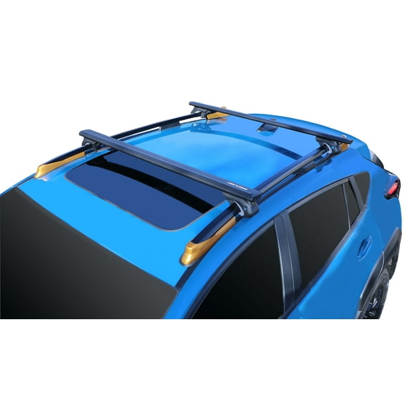 BRIGHTLINES All Black Heavy Duty 220 lbs Wing Shaped Universal Crossbars Roof Racks Compatible with 2009-2025 Subaru Forester for Kayak Luggage ski Bike Carrier, a Set of 2