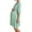 Mint Green, variant on Maternity Nursing Mini Dress Summer 3/4 Sleeve Breastfeeding Casual Plus Size Solid Color Spring Crew Neck Lightweight Dresses