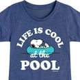 thumbnail image 3 of Peanuts - Life Is Cool At The Pool - Toddler and Youth Girls Short Sleeve T-Shirt, 3 of 6