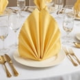 thumbnail image 2 of Unique Bargains 12Pcs Satin Washable Cloth Napkins Light Gold 17x17inch, 2 of 6