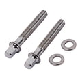 thumbnail image 4 of WASHWEPE 2Ud Tornillos Para Llaveros De Batería Accesorio Indispensable En Acero Plateado, 4 of 8