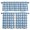 SteelBlue, variant on Red Grey Kitchen Curtains, Kitchen Curtains and Valances Set of 3, Abstract Retro Middle Century Geometric Art Light Filtering Tailored Tier Curtain 24 Inch Length Drapes for Cafe Sink Bedroom