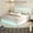 Off-White, variant on SIBEDS King PU Leather LED Bed Frame with Adjustable Headboard, 2 Drawers, Smart RGB Lights with Music Sync, White