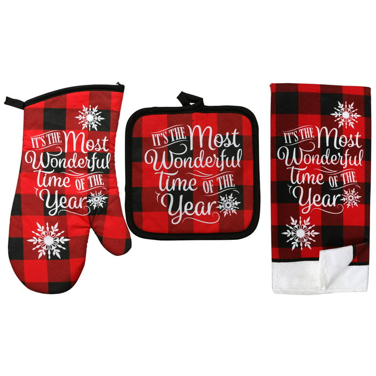 Cuisinart Christmas Holiday Pot Holder and Kitchen Towel Set - 2 Piece
