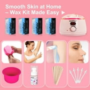 Waxfans Waxing Kit ,Wax Warmer for Hair Removal, Wax Kit with Hard Wax Beads for Women ,Waxing at Home for Full Body