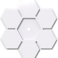 thumbnail image 2 of Ekena Millwork CMP18DY-02000 18 in. OD x 2 in. ID Square Daisy Architectural Grade PVC Contemporary Ceiling Medallion, 2 of 4