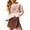 Print Apricot Red, variant on PRETTYGARDEN Women's Fair Isle Oversized Sweater Relaxed Fit, Soft Cozy Knit, Long Sleeve Pullover, Crew Neck, Going Out Tops, Fall Holiday Outfits, Winter Fashion Clothing