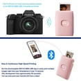 thumbnail image 3 of Fujifilm INSTAX Mini Link 2 Smartphone Printer (Soft Pink) Bundle with Instax Mini Twin Pack Film (20 Sheets), Photo Album, Sticker Frames & Bouquet Holder, Bluetooth Instant Photo Printer, 3 of 9