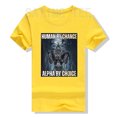 thumbnail image 3 of Camiseta divertida "Human By Chance Alpha By Choice", camisa divertida "Alpha Wolf Meme, abraza tu esencia alfa, ropa divertida de valor, frase, 3 of 5
