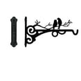 thumbnail image 2 of COFEST Metal Bird Wall Hanging Plant Bracket, Garden Balcony Iron Flower Pot Holder, Weather-Resistant Outdoor Wall Planter Hanger, Sturdy Steel Flower Pot Wall Mounted Hook black, 2 of 7