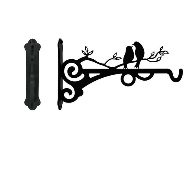 Flower Garden Decorations Outdoor Metal Bird Wall Hanging Wall Hanging Flower Pot Bracket Garden Balcony Courtyard Hanging Iron Flower Pot Bracket Flower Pots Outdoor Decorative