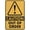 Warning Sign 2, variant on Caution Overhead Crane Area Proceed With Caution Sign 8"x12" Inch Rust Free Aluminum Easy To Read & Sturdy Keep Out Outdoor Metal Signs For Home Farm Yard