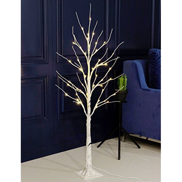 Bolylight LED Birch Tree 4ft 48L LED Christmas Decorations Lighted Tree