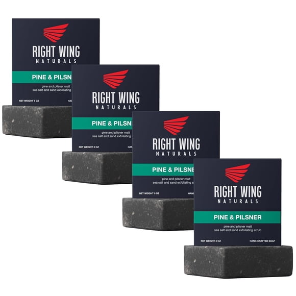Set de regalo de jabón en barra Right Wing Naturals para hombres | Jabón artesanal prensado en frío | Jabón Orgánico Hecho a Mano para Hombres | Sabores más populares | Jabón de barra para hombre con