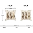thumbnail image 2 of Spring Easter Pillow Covers 16x16 Set of 2, Easter Polka Dot Brown Bunny Decorative Throw Pillow Covers for Linen Spring Rabbit Farmhouse Pillows Cushion Case for Couch Sofa Home Decor, 2 of 6