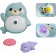 thumbnail image 1 of Baby bath water toy - Sea Lion Sprinkler Baby Bath Toys, Bathtub Toys with 2 Spray Water Sprinklers（Color random） for Kid ,Bathtub Swimming Pool Toys for Infant Baby Toddlers (Blue), 1 of 4