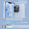 thumbnail image 4 of KTELE Compatible with iPhone 13 Pro Max Case 6.7 inch Premium Liquid Silicone with [Soft Anti-Scratch Microfiber Lining] Gel Rubber Full-Body Bumper Protection Case for iPhone 13 Pro Max - Light Blue, 4 of 7