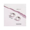 thumbnail image 5 of Channel Set CZ Pink 8mm Earrings Hoop/Huggie Safety Latch - Sterling Silver, 5 of 7