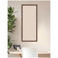 thumbnail image 2 of Kate and Laurel Framed Fabric Pinboard 18 x 42,  Printed Linen Classic Bulletin Board for Use as a Vision Board or Wall Organization, Florence Medium Brown Frame, 2 of 8