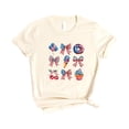 thumbnail image 7 of 4th of July Shirt for Women Patriotic Bows Sweets Family Matching Reunion Tee for Girls Natural Shirt Medium, 7 of 7