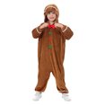thumbnail image 2 of Kayotuas Christmas Gingerbread Costume for Kids - Long Sleeve Bowtie Jumpsuit Design, 2 of 8