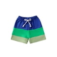 thumbnail image 1 of ZAXARRA Toddler Boys Casual Sports Shorts Quick Dry Performance Drawstring Shorts Contrast Color Summer Clothes, 1 of 7