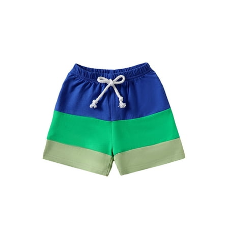 

Qtinghua Toddler Baby Boy Shorts Elastic Waist Jogger Shorts Athletic Shorts Cotton Biker Shorts Pants Summer Clothes Blue 18-24 Months