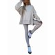 thumbnail image 2 of Conjunto de Sudadera y Leggings para Mujer, 2 Piezas, Sudadera Extragrande, Pantalones Ajustados y Chándal Albaricoque M, 2 of 9