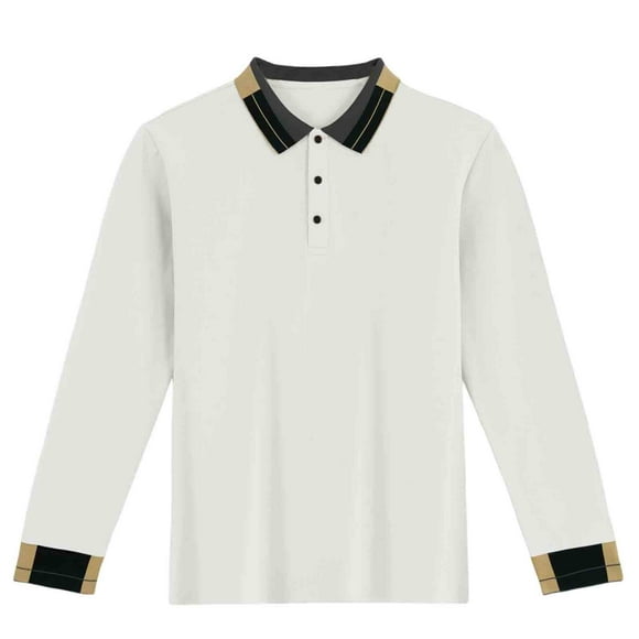 Ziynglg Chemises pour Hommes Col Rabattu à Boutons Blouse à Col Rabattu Manches Longues Hauts Décontractés pour Hommes